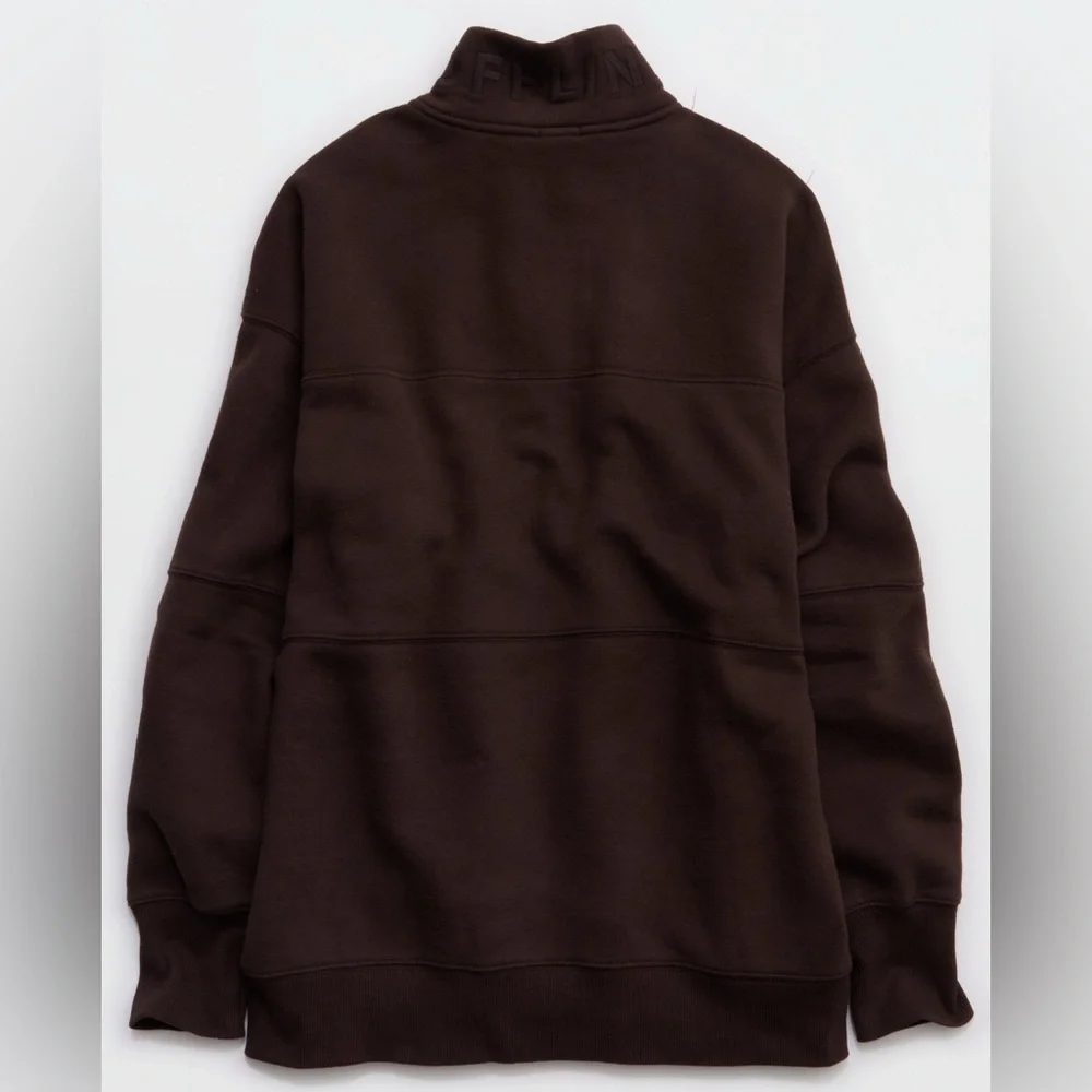 OFFLINE by aerie cloud fleece quarter zip sweatshirt - Picture 4 of 4